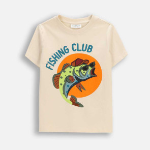 Coccodrillo Тениска Fishing club Boy Kids WC6143204FBK 92-122
