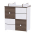 LORELLI Classic Шкаф с повивалник БЯЛО/ОРЕХ