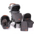 KIKKA BOO Комбинирана количка 3в1 MADRID ALL IN ONE GRAY