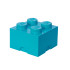 LEGO Storage Brick 4 кутия за съхранение син ажур