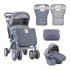 LORELLI Classic Комбинирана количка 2в1 TOLEDO СЕТ GREY MY TEDDY