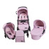 KIKKA BOO Комбинирана количка 3в1 MADRID ALL IN ONE PINK MELANGE