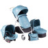 KIKKA BOO Комбинирана количка 3в1 UGO REGULAR ALL IN ONE BLUE