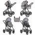 LORELLI Premium Комбинирана количка 2в1 ALEXA СЕТ DARK GREY
