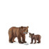 SCHLEICH Комплект Майка мечка гризли с малко