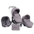 KIKKA BOO Комбинирана количка 3в1 VICENZA GREY