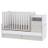 LORELLI Classic Трансформиращо се легло-люлка 70/160 см. ТРЕНД ПЛЮС БЯЛО/СВЕТЪЛ ДЪБ