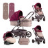 LORELLI Premium Комбинирана количка 2в1 S-500 СЕТ BEIGE&RED DOTS