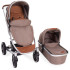 KIKKA BOO Комбинирана количка 2в1 DIVAINA DARK BEIGE MELANGE