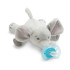 AVENT SCF348/13 Комплект плюшена играчка за гушкане слонче + залъгалка 0-6 м. ULTRA SOFT