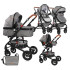 LORELLI Premium Комбинирана количка 2в1 ALBA СЕТ DARK GREY