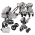 LORELLI Premium Комбинирана количка 2в1 ALBA СЕТ LIGHT GREY