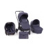 KIKKA BOO Комбинирана количка 3в1 VICENZA BLUE MELANGE