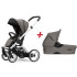 MUTSY Промо комплект шаси+седалка+кош за новородено EVO BOLD WARM GREY