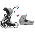 MUTSY Промо комплект шаси+седалка+кош за новородено EVO BOLD PEBBLE GREY
