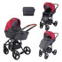LORELLI Classic Комбинирана количка 2в1 RIMINI RED&BLACK LIGHTHOUSE