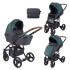 LORELLI Classic Комбинирана количка 2в1 RIMINI BLACK LEAVES