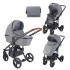 LORELLI Classic Комбинирана количка 2в1 RIMINI DARK GREY&BLACK LIGHTHOUSE
