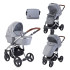 LORELLI Premium Комбинирана количка 2в1 RIMINI GREY&BLACK DOTS