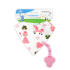 LORELLI Baby Care Лигавник-бандана с гризалка и държач GIRL