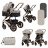LORELLI Premium Комбинирана количка 2в1 LORA СЕТ PEARL BEIGE