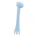 KIKKA BOO Лъжица силикон GIRAFFE СИНЯ