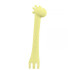 KIKKA BOO Лъжица силикон GIRAFFE ЖЪЛТА