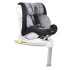 CANGAROO Стол за кола 0-36 кг. ADMIRAL ISOFIX 360° с телескопичен крак ТЪМНО СИВ