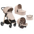 KIKKA BOO Комбинирана количка 3в1 UGO ALL IN ONE BEIGE MELANGE