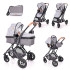 LORELLI Classic Комбинирана количка 2в1 SENA GREY SQUARED
