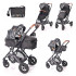 LORELLI Classic Комбинирана количка 2в1 SENA BLACK MARBLE