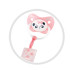 CANPOL Клипс за залъгалка с лента EXOTIC ANIMALS PINK