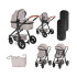 LORELLI Premium Комбинирана количка 2в1 ALEXA СЕТ OPALine GREY ELEPHANTS