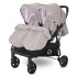 LORELLI Premium Количка за близнаци DUO GREY DOTS