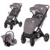 LORELLI Premium Количка 2в1 STORM СЕТ STEEL GREY