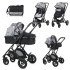 LORELLI Classic Комбинирана количка 2в1 SENA GREY MARBLE