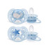 AVENT SCF223/03 Силиконови меки залъгалки 2 бр. 6-18 м. ULTRA SOFT МОМЧЕ КИТ/ЗВЕЗДА