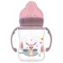 LORELLI Baby Care Шише с широко гърло 250 мл с дръжки ANIMALS BLUSH PINK