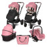 LORELLI Premium Комбинирана количка 3в1 GLORY PINK