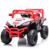 Джип акумулаторен 12V с родителски контрол SUPER Бял