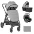 KIKKA BOO Комбинирана количка 3в1 AVA GREY