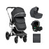 KIKKA BOO Комбинирана количка 3в1 IRENE DARK GREY