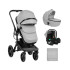 KIKKA BOO Комбинирана количка 3в1 IRENE LIGHT GREY