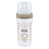 NUK PM Шише TEMPERATURE CONTROL PP 3+м. 260 мл СЪРЦЕ