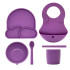 Babychefs by ZN Силиконов сет за хранене 6 части - лилав