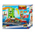 Hot Wheels® City Писта за каскади Super Fuel Station с количка