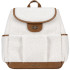 KIKKA BOO Чанта - раница за количка MORICE С КОЖЕНИ ДЕТАЙЛИ WHITE