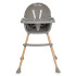 МОНИ Стол за хранене 2в1 BISCOTTI СИВ