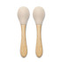 LORELLI Baby Care К-кт силиконови лъжички с бамбук NATURAL BEIGE