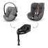 CYBEX Bundle сет 3в1 STONE GRAY/LAVA GRAY